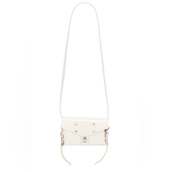 AllSaints MIRO CROSSBODY - Cross body bag - desert white/off  ALLSAINTS Miro Mini Crossbody in Desert White